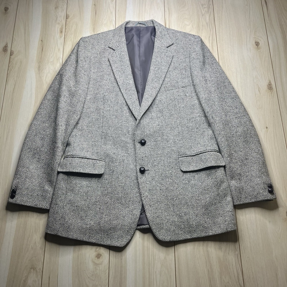 The English Sports Shop Bermuda Donegal Tweed Sports Coat Herringbone Mens 42L